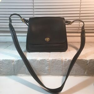 Coach Vintage Rambler Black Leather Crossbody Bag